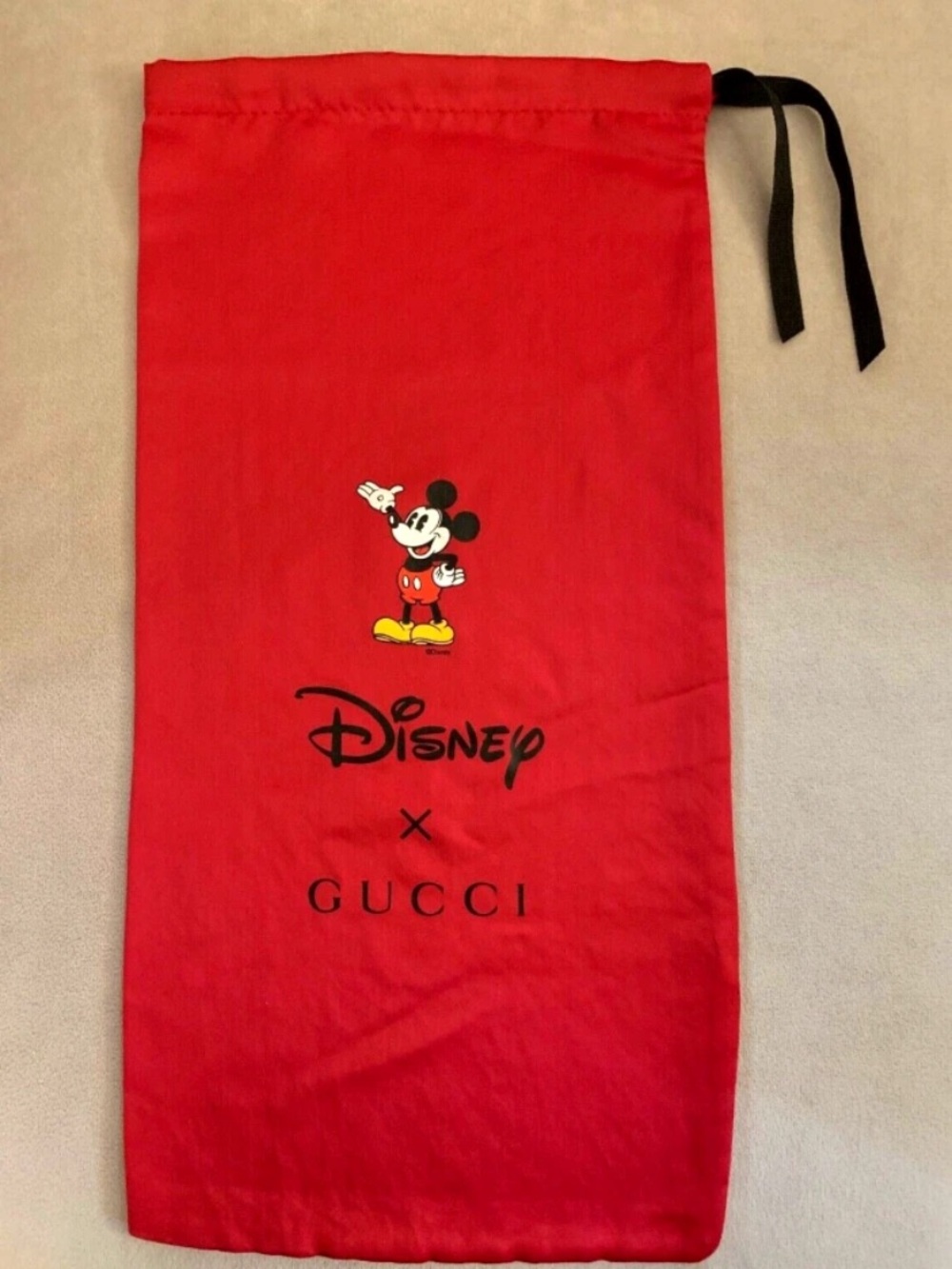 GUCCI X DISNEY MICKEY MOUSE COLLABORATION Dust Bag 17"H x 8.75"W NEW LIMITED ED!